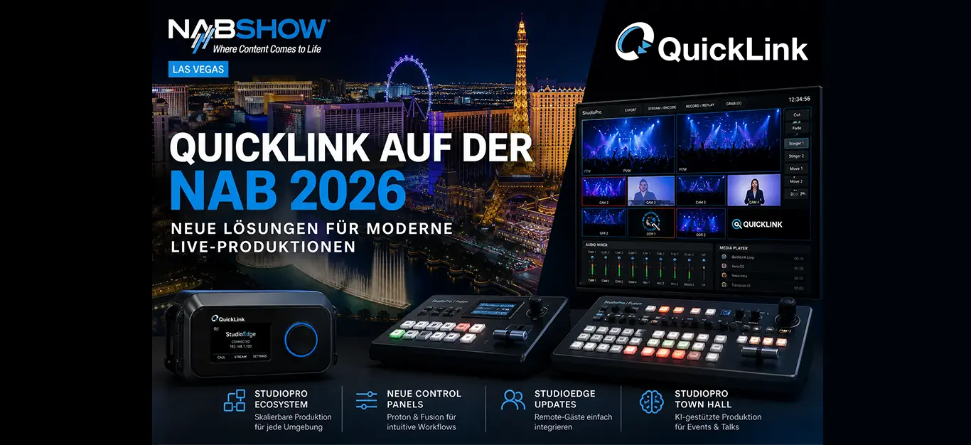 QuickLink auf der NAB 2026 in Las Vegas | etas.at