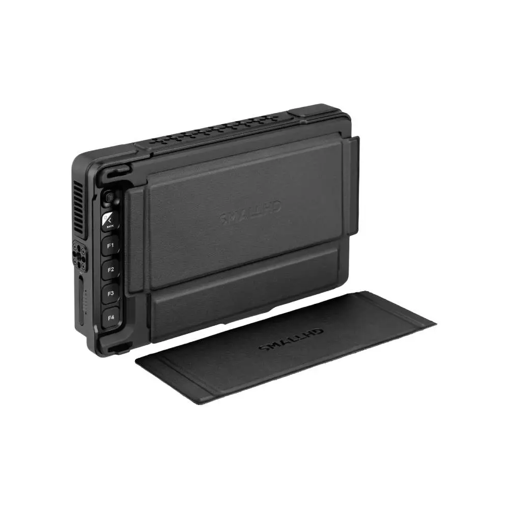 SmallHD_17-1233_Ultra-7-Sunhood_Quarter-Raised-Front-Right-Installed-Closed.webp