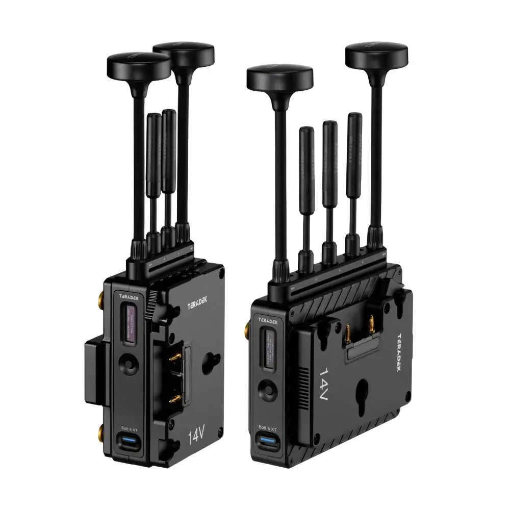 Teradek Bolt 6 XT MAX 12G - SDI / HDMI Wireless TX / RX Deluxe Set Gold - Mount
