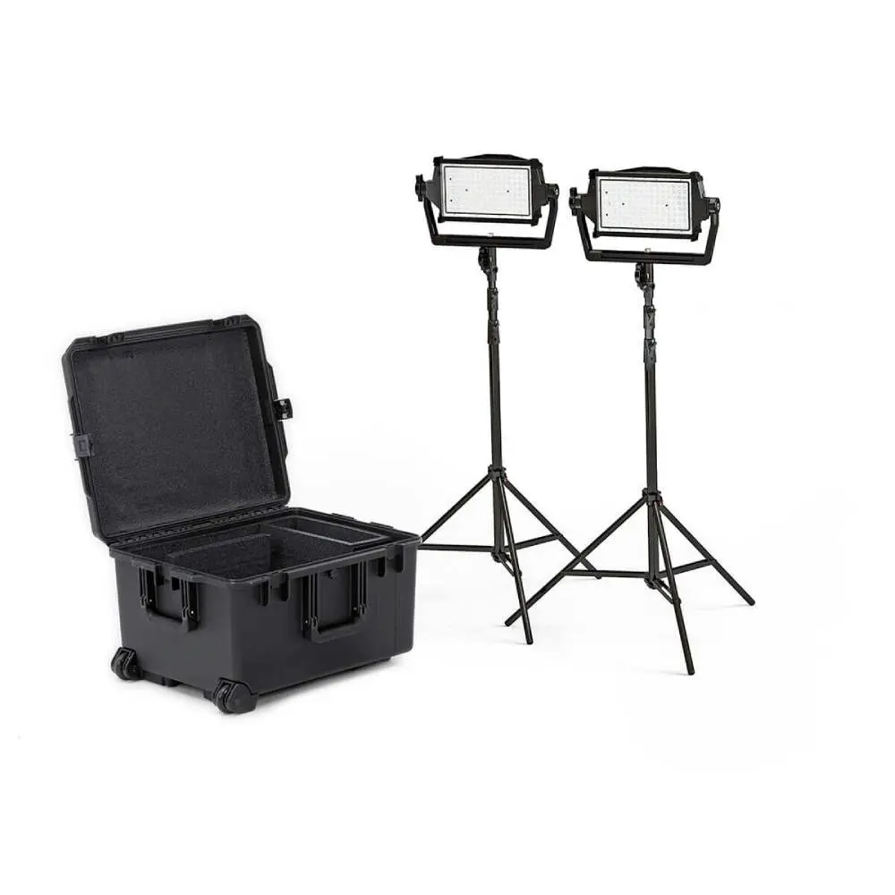 Litepanels Astra IP Half Traveler Duo Single BP - U Kit w / IP rated battery bracket (Standard yoke, UK power cable)