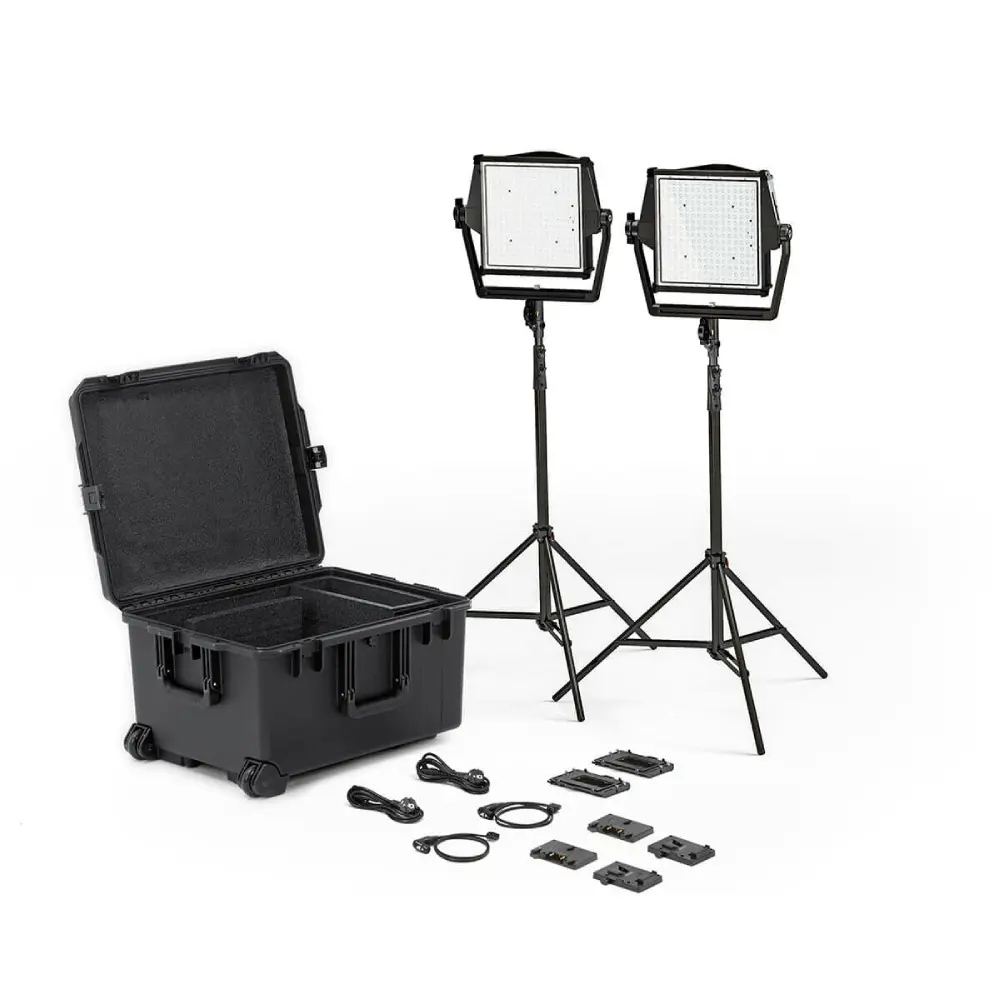 Litepanels Astra IP 1x1 - Traveler Duo GM&VM Kit (Standard Yoke, EU Power Cable)