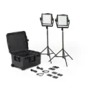 Litepanels Astra IP 1x1 - Traveler Duo GM&VM Kit (Standard Yoke, EU Power Cable)